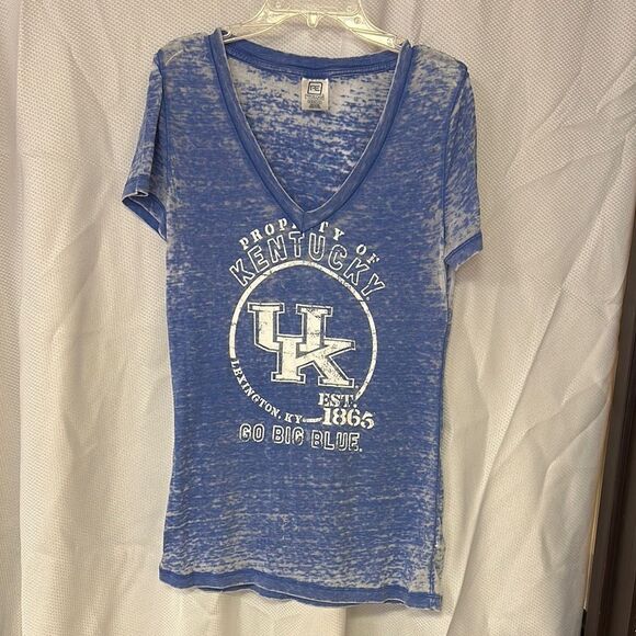 Pro Edge Blue Kentucky V-Neck Tee - Picture 1 of 3